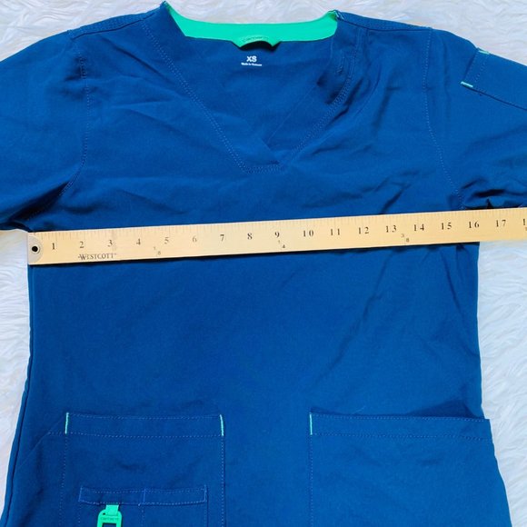 Carhartt Scrubs C12110 Force Women's Cross-Flex V-Neck Media Scrub Top Size XS - Picture 6 of 11